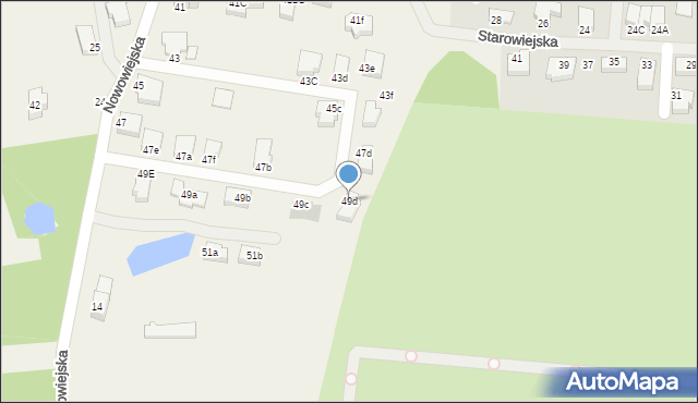 Bezrzecze, Nowowiejska, 49d, mapa Bezrzecze