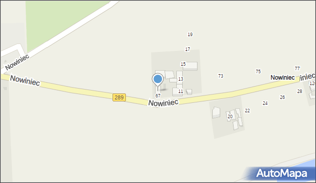 Białków, Nowiniec, 9, mapa Białków