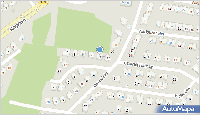 Białystok, Notecka, 2, mapa Białegostoku