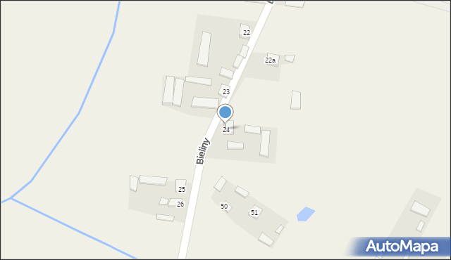 Bieliny, Nowe Bieliny, 24, mapa Bieliny