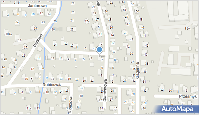 Bielsko-Biała, Nowiny, 1, mapa Bielsko-Białej