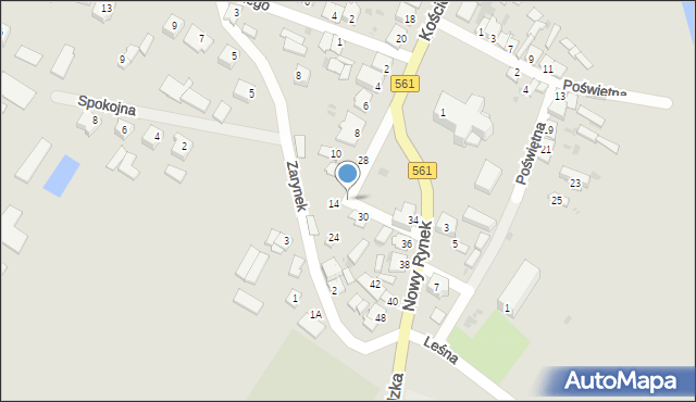 Bieżuń, Nowy Rynek, 26, mapa Bieżuń