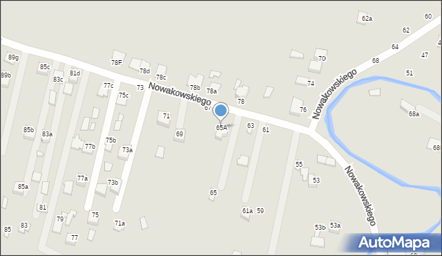 Biłgoraj, Nowakowskiego Stanisława, 65A, mapa Biłgoraj