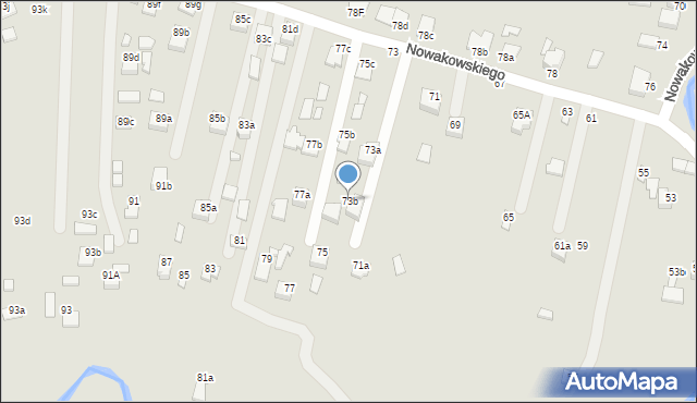 Biłgoraj, Nowakowskiego Stanisława, 73b, mapa Biłgoraj
