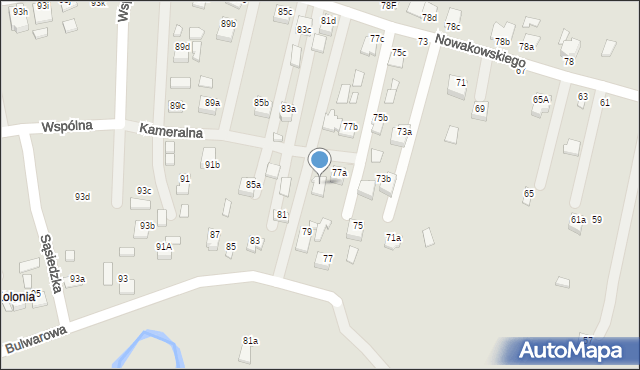 Biłgoraj, Nowakowskiego Stanisława, 79a, mapa Biłgoraj