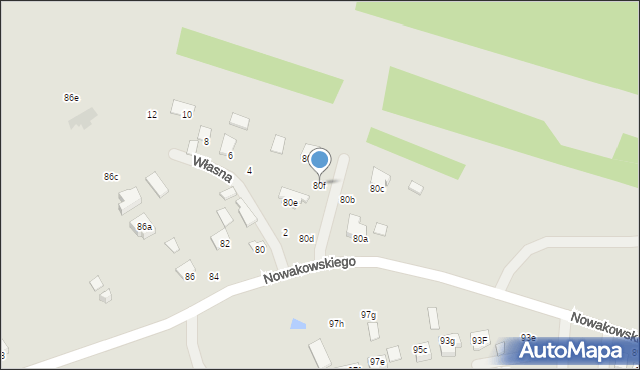 Biłgoraj, Nowakowskiego Stanisława, 80f, mapa Biłgoraj