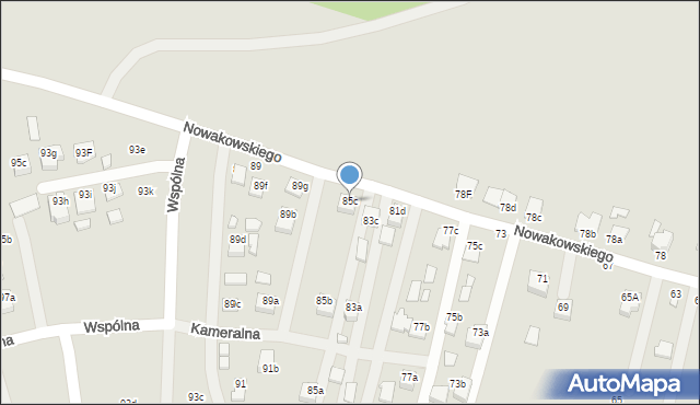 Biłgoraj, Nowakowskiego Stanisława, 85c, mapa Biłgoraj