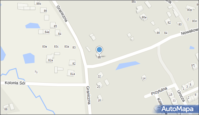 Biłgoraj, Nowakowskiego Stanisława, 88, mapa Biłgoraj