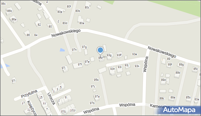 Biłgoraj, Nowakowskiego Stanisława, 95c, mapa Biłgoraj