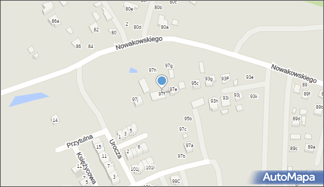 Biłgoraj, Nowakowskiego Stanisława, 97f, mapa Biłgoraj