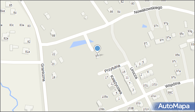 Biłgoraj, Nowakowskiego Stanisława, 97l, mapa Biłgoraj