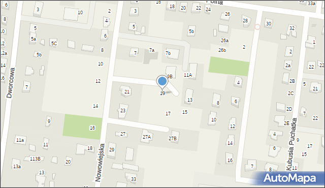 Biskupice, Nowowiejska, 19, mapa Biskupice