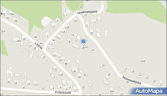 Blachownia, Nowowiejska, 10, mapa Blachownia