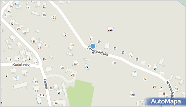 Blachownia, Nowowiejska, 28, mapa Blachownia