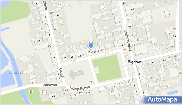 Błędów, Nowy Rynek, 12b, mapa Błędów