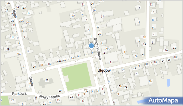 Błędów, Nowy Rynek, 2, mapa Błędów