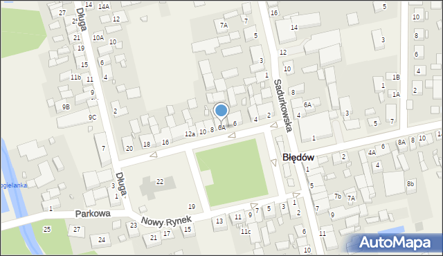 Błędów, Nowy Rynek, 6A, mapa Błędów