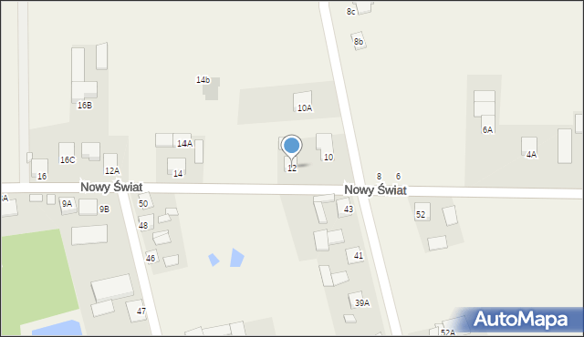 Błędów, Nowy Świat, 12, mapa Błędów