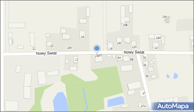 Błędów, Nowy Świat, 13A, mapa Błędów