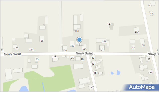 Błędów, Nowy Świat, 16A, mapa Błędów