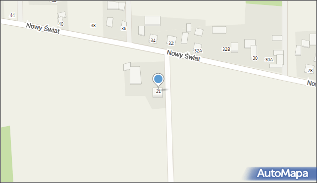 Błędów, Nowy Świat, 21, mapa Błędów