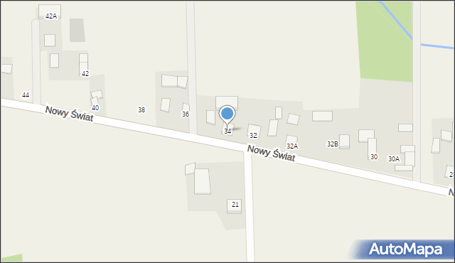 Błędów, Nowy Świat, 34, mapa Błędów