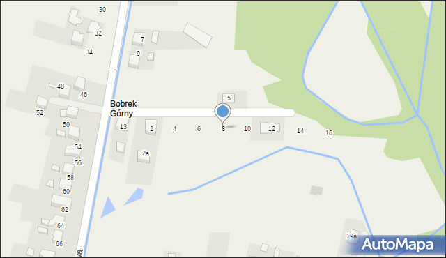 Bobrek, Nowa, 8, mapa Bobrek