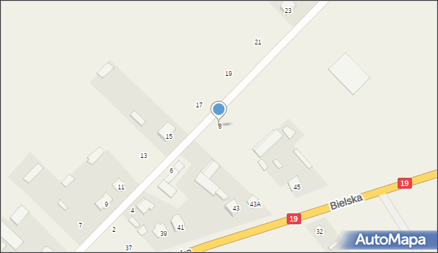 Boćki, Nowe Osiedle, 8, mapa Boćki