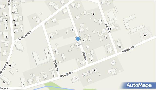 Bojadła, Nowa, 1, mapa Bojadła