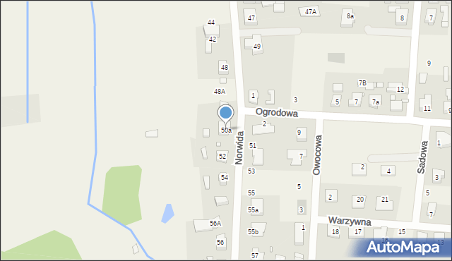 Bolechowo-Osiedle, Norwida Cypriana Kamila, 50a, mapa Bolechowo-Osiedle