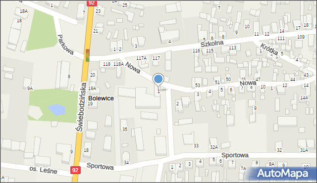 Bolewice, Nowa, 1, mapa Bolewice
