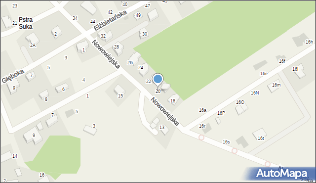 Borkowo, Nowowiejska, 20, mapa Borkowo