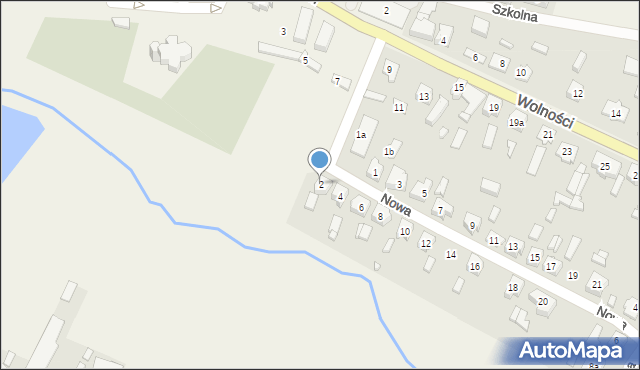 Boronów, Nowa, 2, mapa Boronów