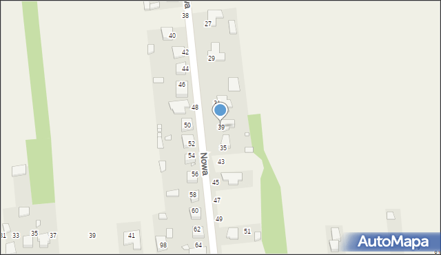 Borowe, Nowa, 39, mapa Borowe