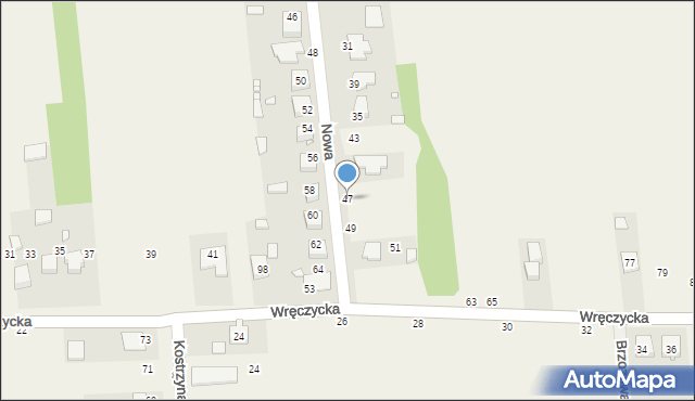Borowe, Nowa, 47, mapa Borowe