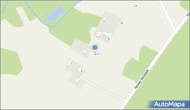 Bożenkowo, Nowy Mostek, 7, mapa Bożenkowo