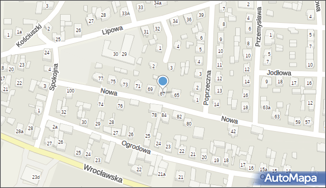 Bralin, Nowa, 67, mapa Bralin