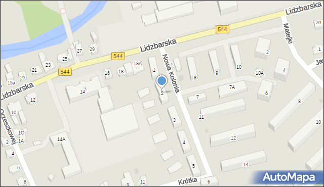 Brodnica, Nowa Kolonia, 2, mapa Brodnica