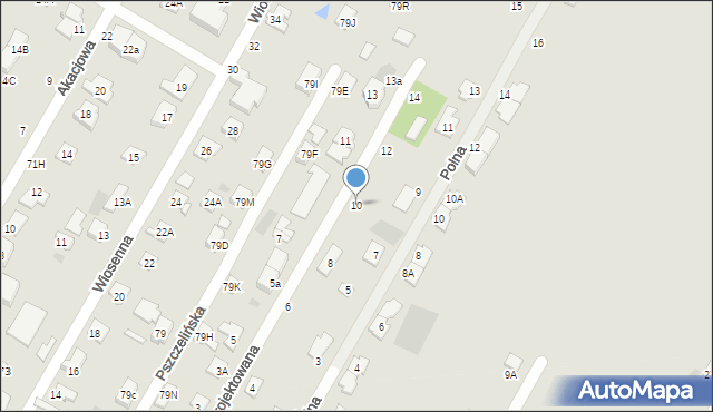 Brwinów, Nowoprojektowana, 10, mapa Brwinów