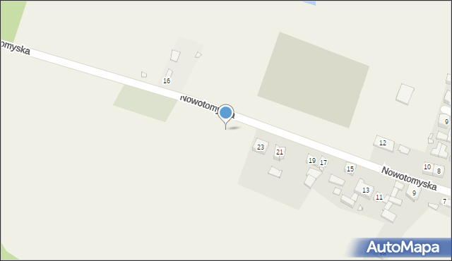 Bukowiec, Nowotomyska, 27, mapa Bukowiec