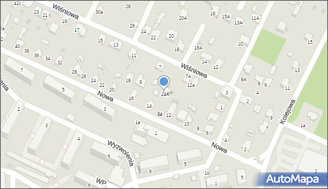 Bukowno, Nowa, 14A, mapa Bukowno