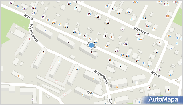 Bukowno, Nowa, 3, mapa Bukowno