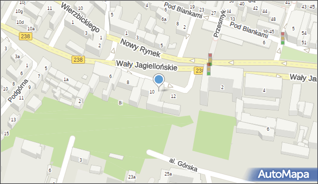 Bydgoszcz, Nowy Rynek, 10p, mapa Bydgoszczy