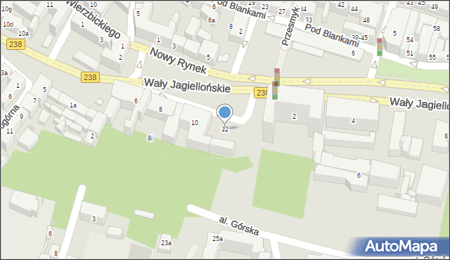 Bydgoszcz, Nowy Rynek, 12, mapa Bydgoszczy