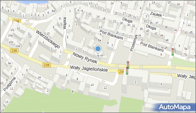 Bydgoszcz, Nowy Rynek, 5, mapa Bydgoszczy