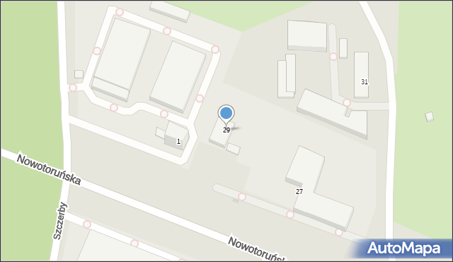 Bydgoszcz, Nowotoruńska, 29, mapa Bydgoszczy