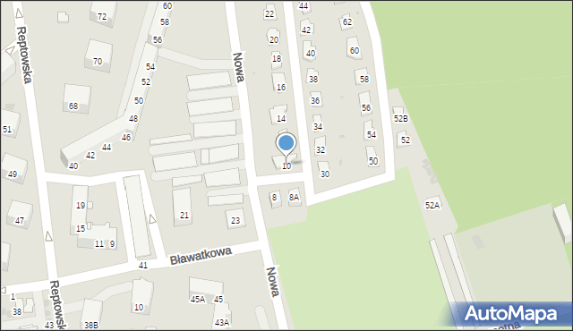 Bytom, Nowa, 10, mapa Bytomia