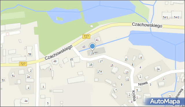 Chlewiska, Nowa, 14, mapa Chlewiska