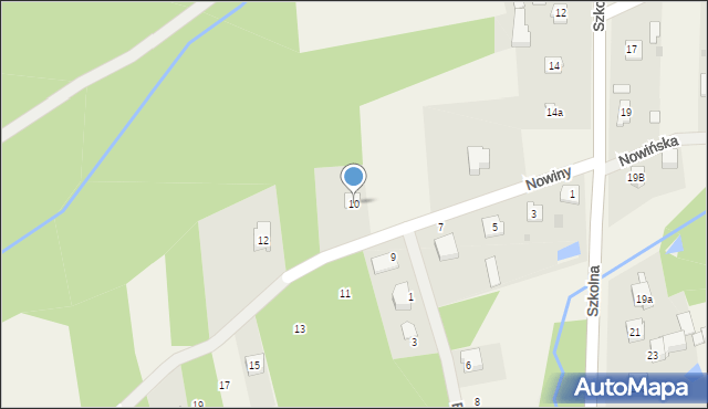Chlewiska, Nowiny, 10, mapa Chlewiska