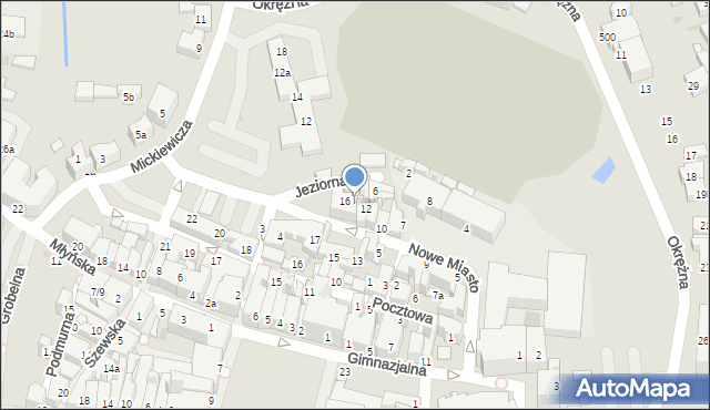 Chojnice, Nowe Miasto, 14, mapa Chojnic